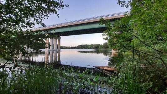 Sherbrooke 22 Juillet 2021 (Vue K1) Rivière Magog Et Pont Jacques Cartier 19H50