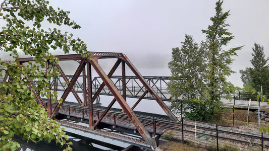 Trouve ★ 819 Connexion Crew Et La Brume À L’aube Au Pont Noir De Sherbrooke 23 Juillet 2021