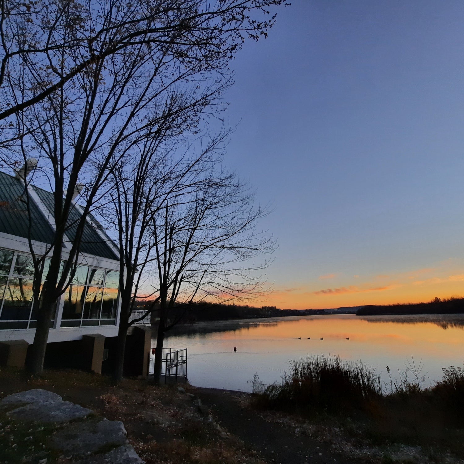 Aube-->Lac Des Nations De Sherbrooke 7 Novembre 2021 6H28 (Vue Bp2) Blogue