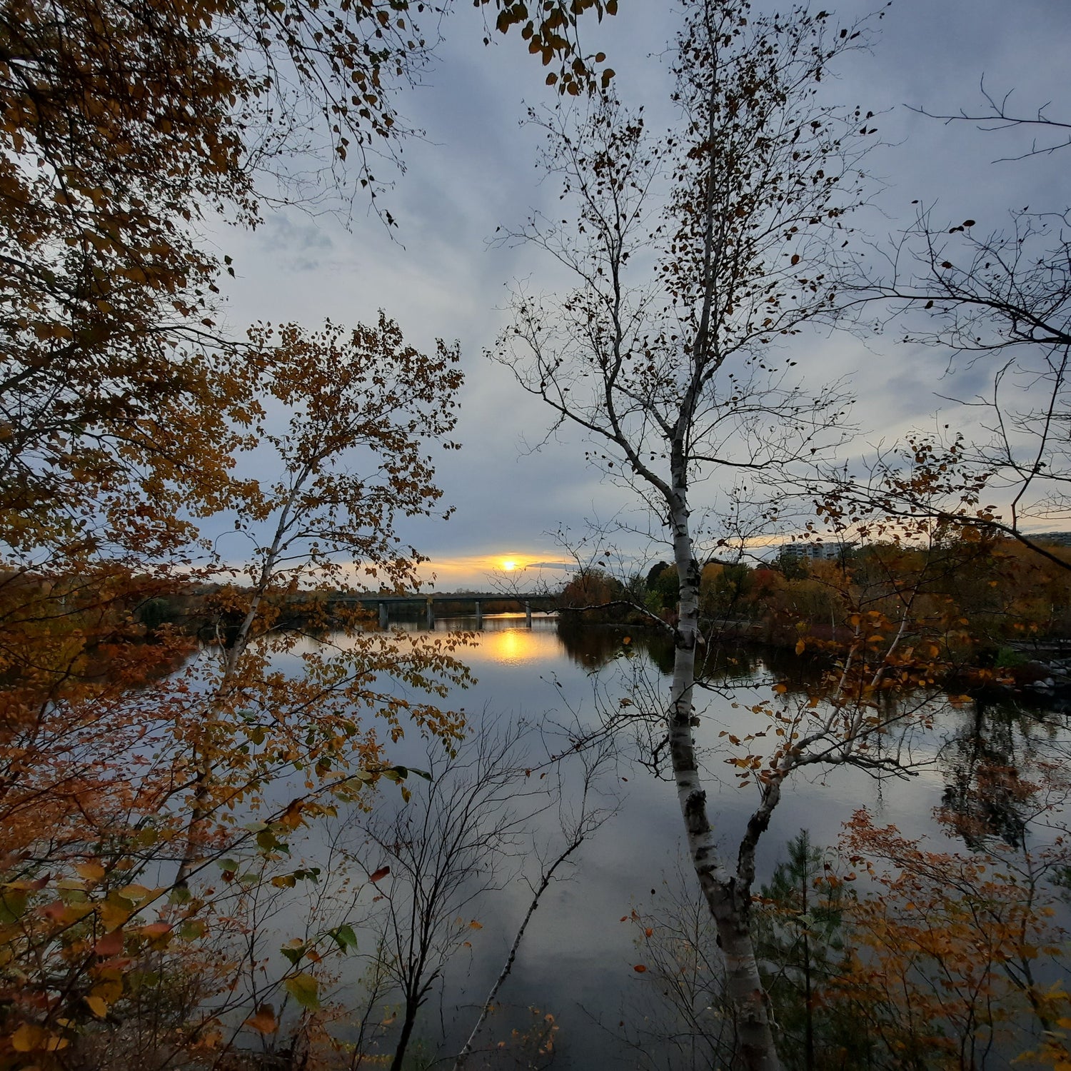 Coucher De Soleil Du 12 Octobre 2022 #Sherbrooke À 17H42 (Vue 2.3)