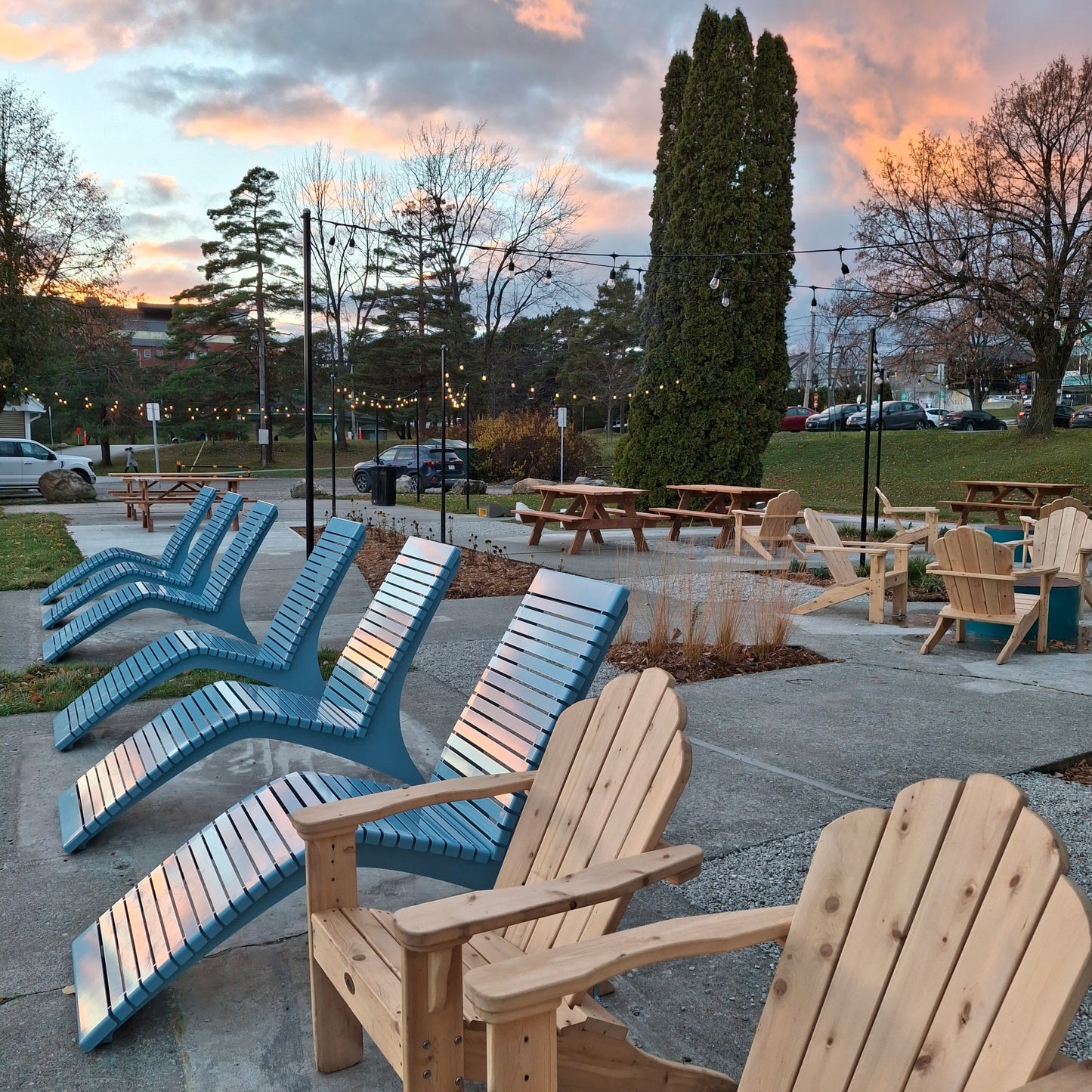 Aire de détente à Sherbrooke