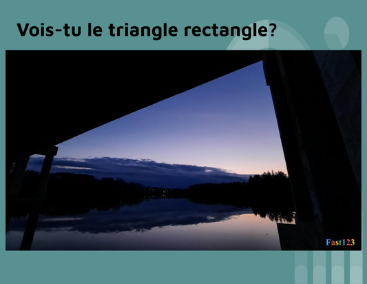 Vois-Tu Le Triangle Rectangle? (Affiche Gratuite) Affiche